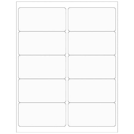Bsc Preferred 4 x 2'' Clear Rectangle Laser Labels, 1000PK BUY00025251